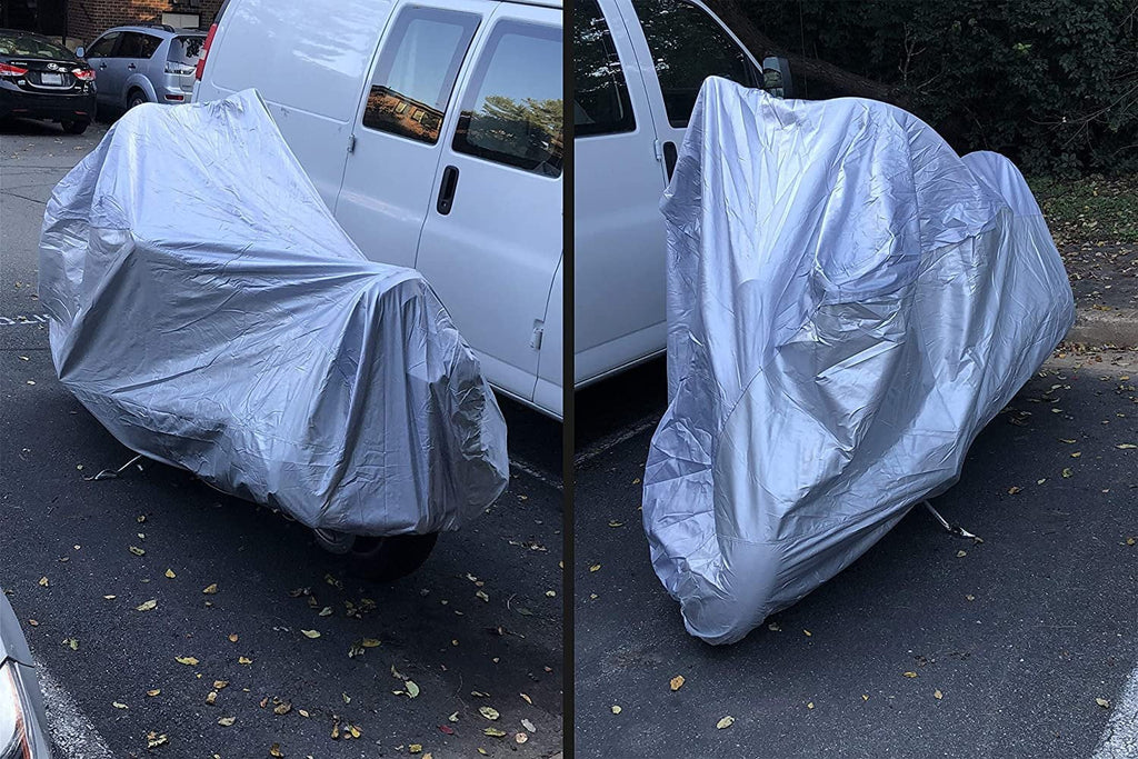 Weatherproof Motorcycle Cover with Storage Bag P338776