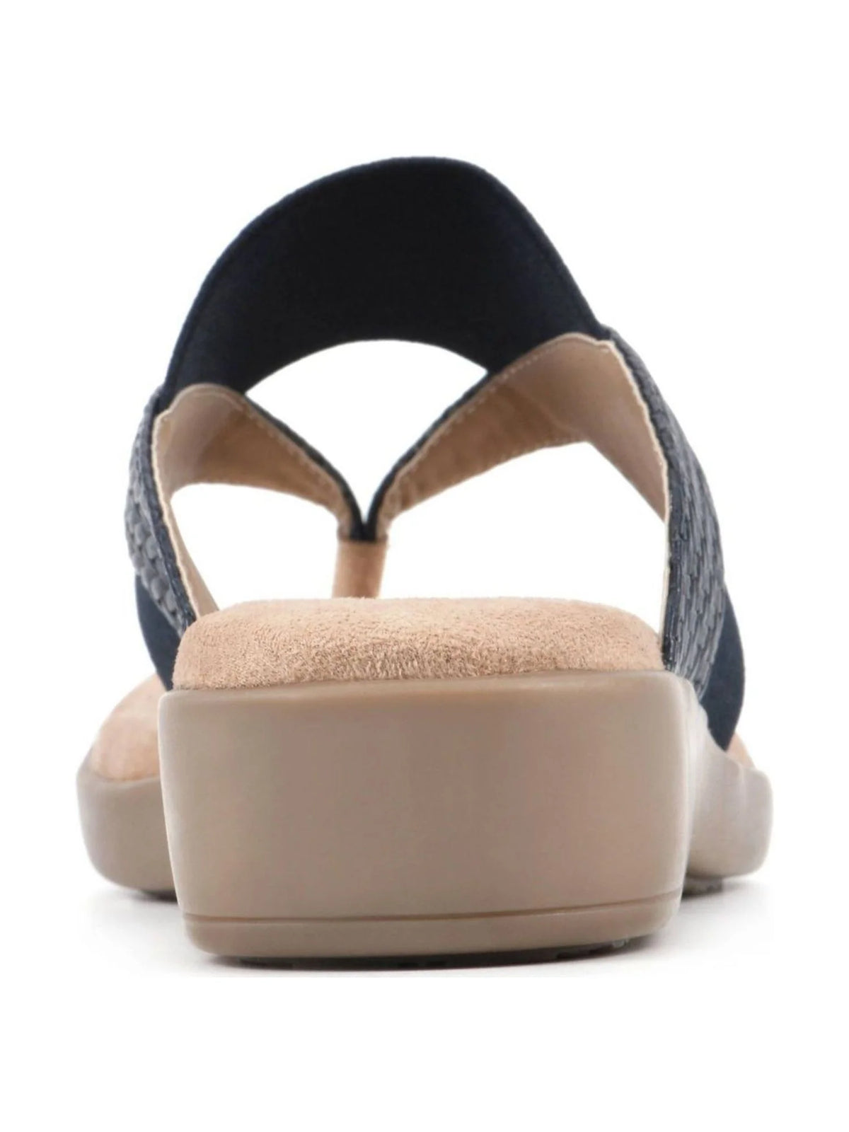 Navy Woven Slip On Thong Sandals G266027