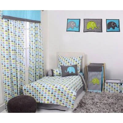 4 Piece Toddler Bedding Set Indigo I2781