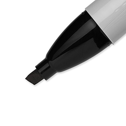 Black Chisel Tip Permanent Markers 2 Count D66468