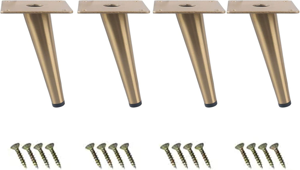 Black Metal Furniture Legs Pack of 4 P8464