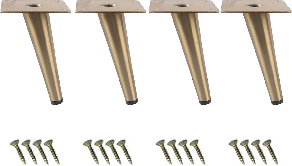 Black Metal Furniture Legs Pack of 4 P8464