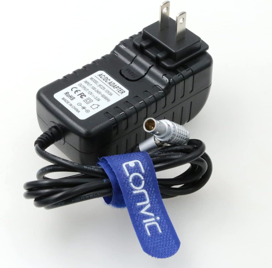 Right Angle 2 Pin to AC Power Adapter Cable with US EU Plugs O506