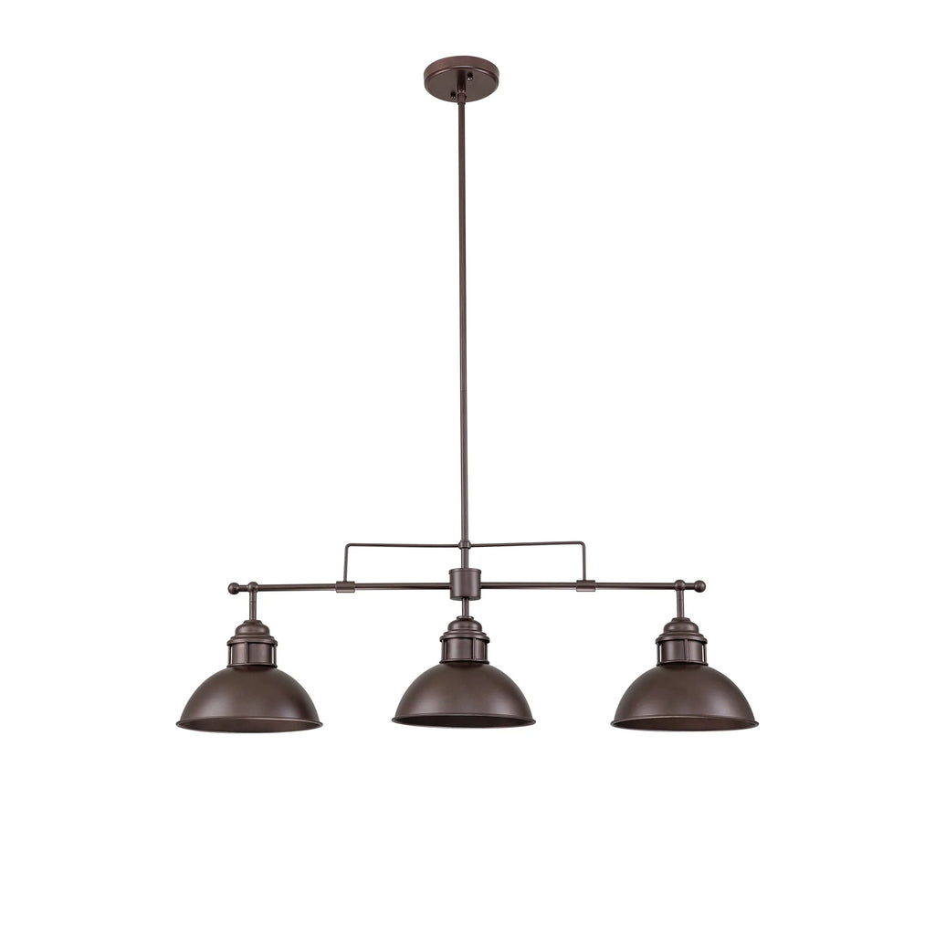 3-Light Kitchen Island Linear Industrial Pendant G155745