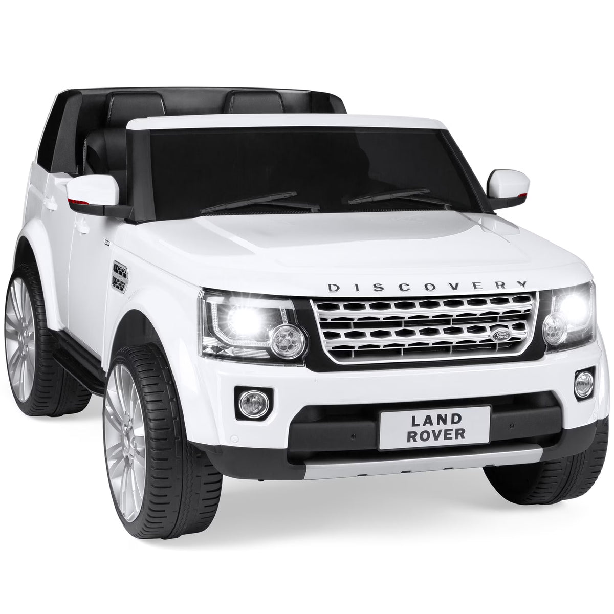 White 2-Seater Ride On Car Toy with Parent Remote Control D62662