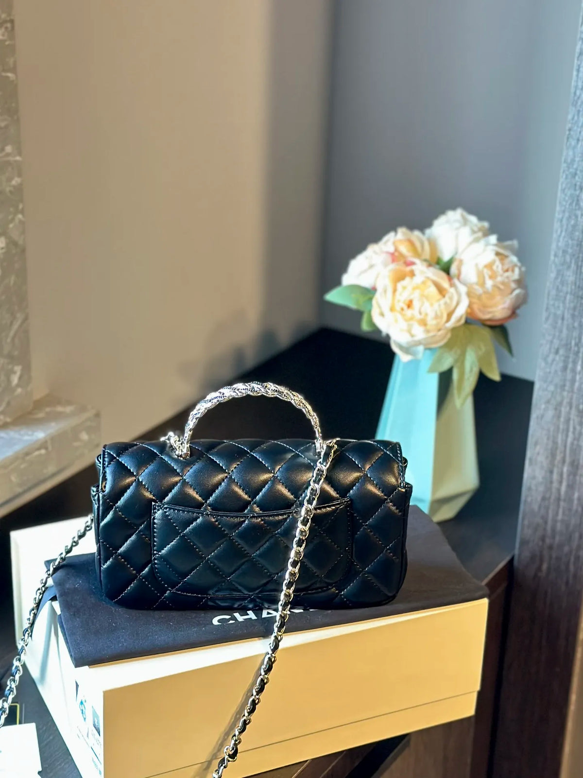 Quilted Lambskin Flap Bag X282