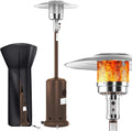 Propane Patio Heater with Cover, Stainless Steel, Bronze K481