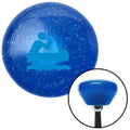 Blue Retro Metal Flake Shift Knob with M16 x 1.5 Insert F76356