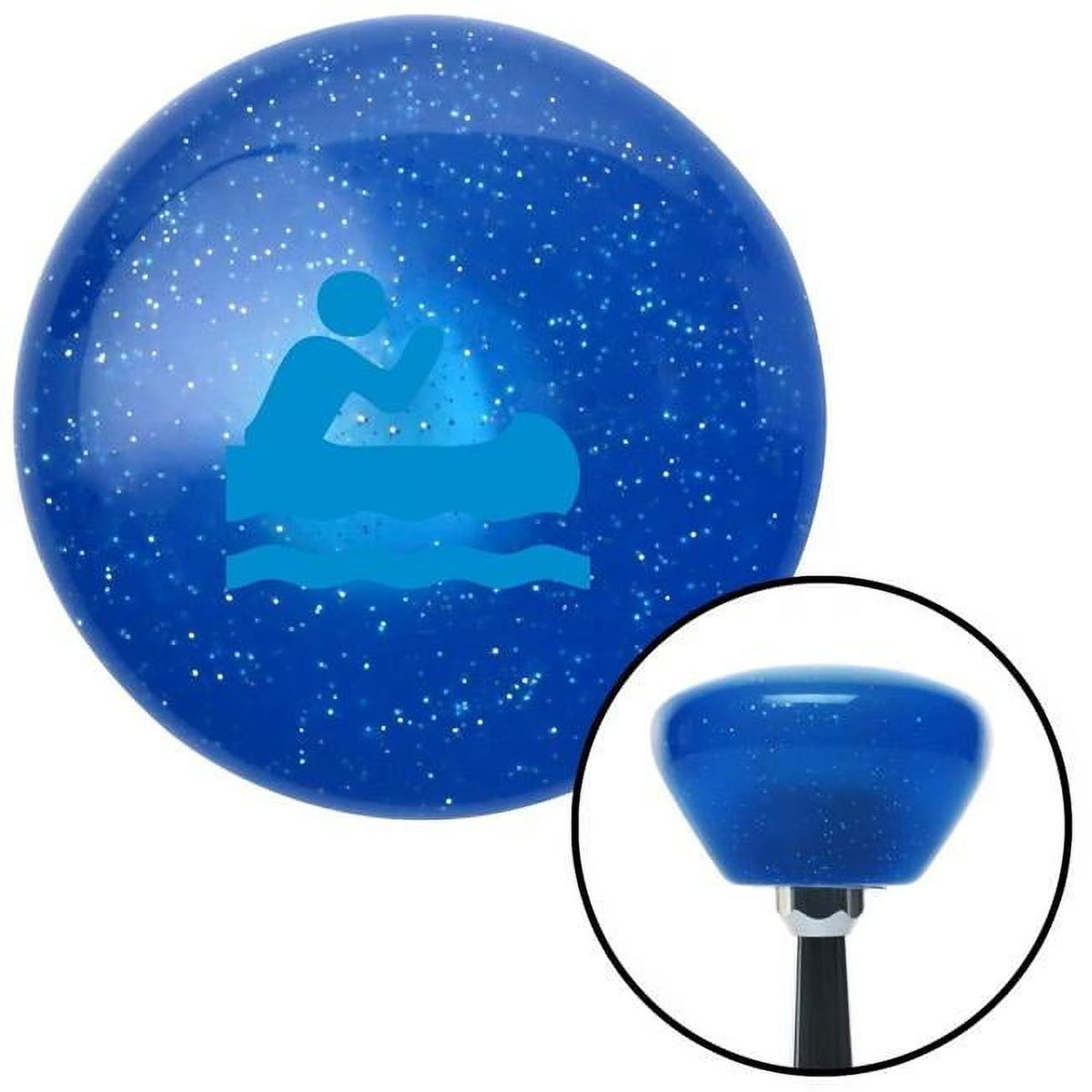 Blue Retro Metal Flake Shift Knob with M16 x 1.5 Insert F76356