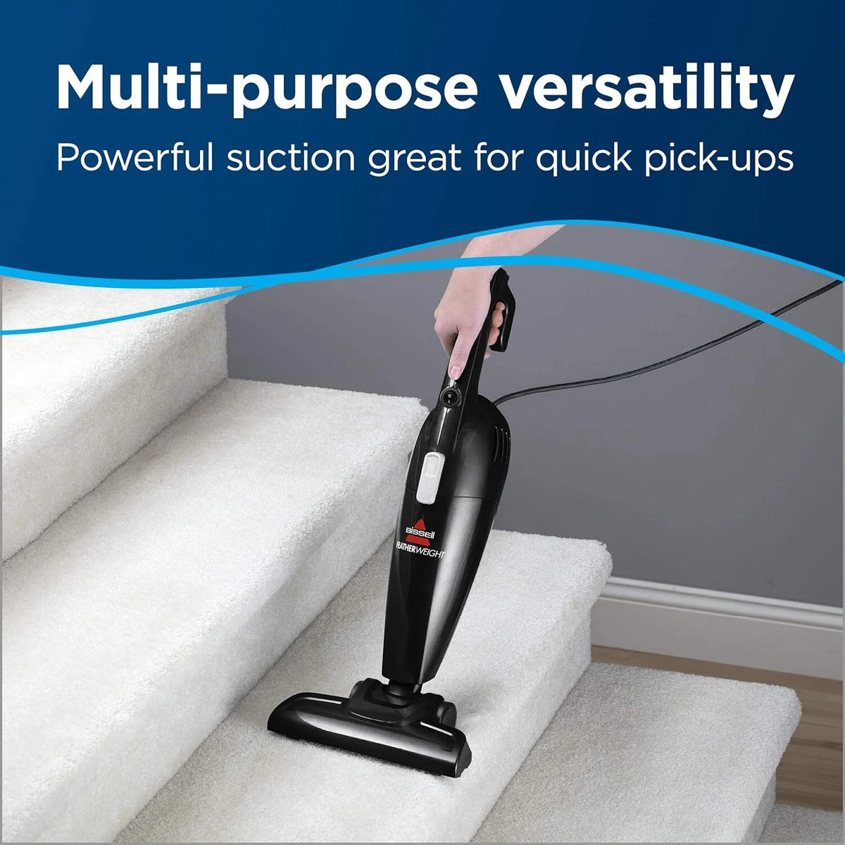 Black Bagless Stick Vacuum with Crevice Tool B908762