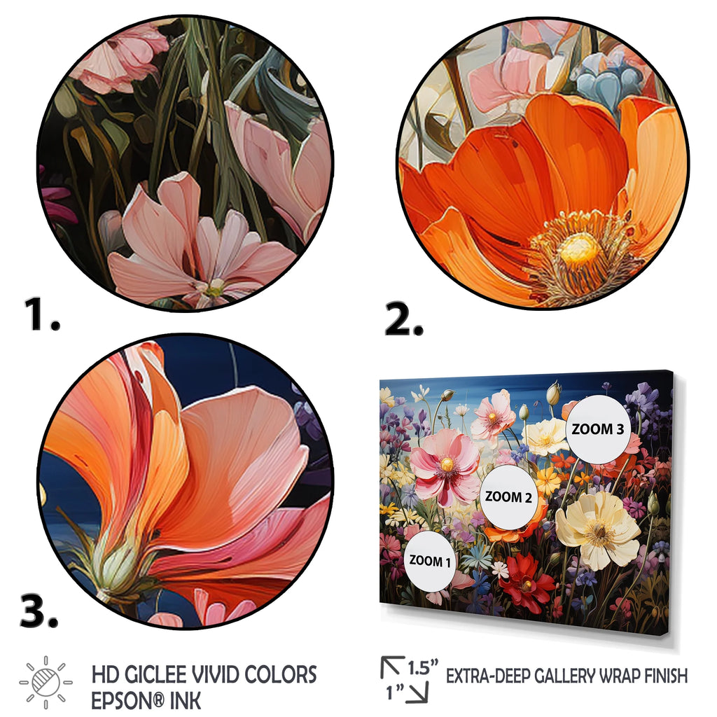 Floral Wall Art Prints Set S814548