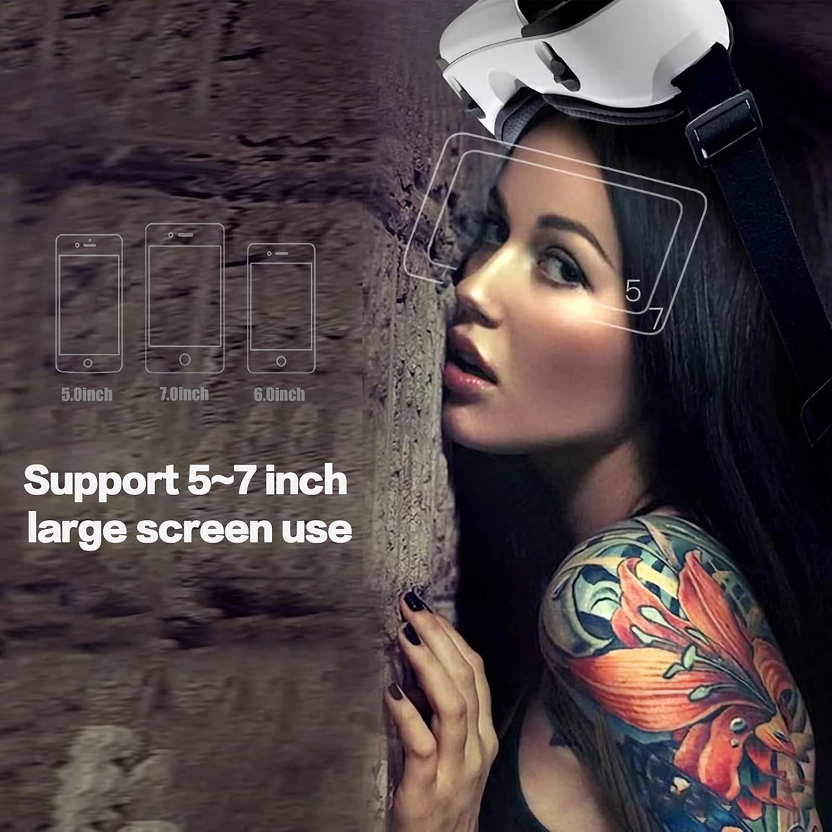 Adjustable 3D VR Headset with Controller V62262