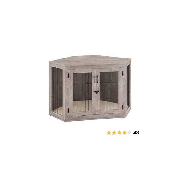 Large Corner Dog Crate Double Doors S672538