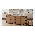 Oak Solid Mango Wood 4-Door Sideboard D4377