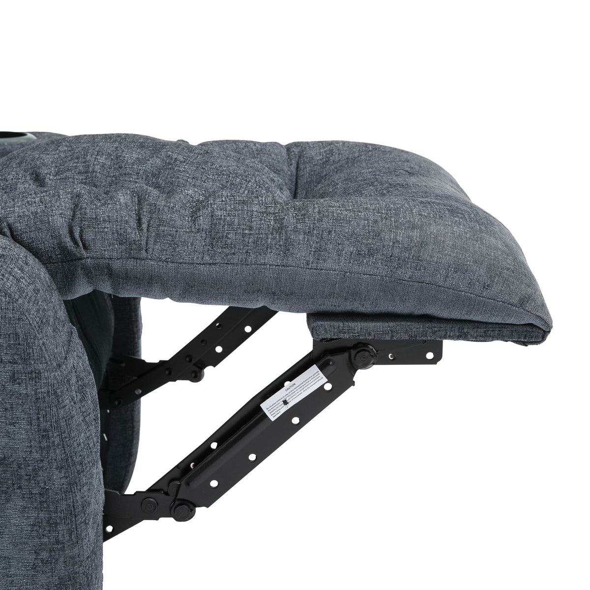 Charcoal Fabric Tufted Massage Recliner D605305