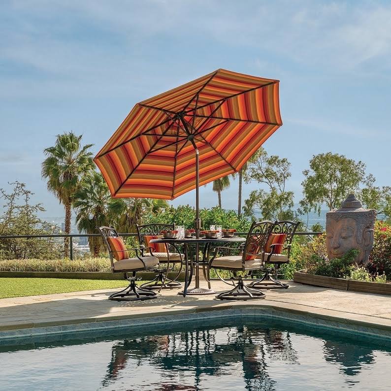 9-Foot Octagon Push Button Tilt Umbrella W752