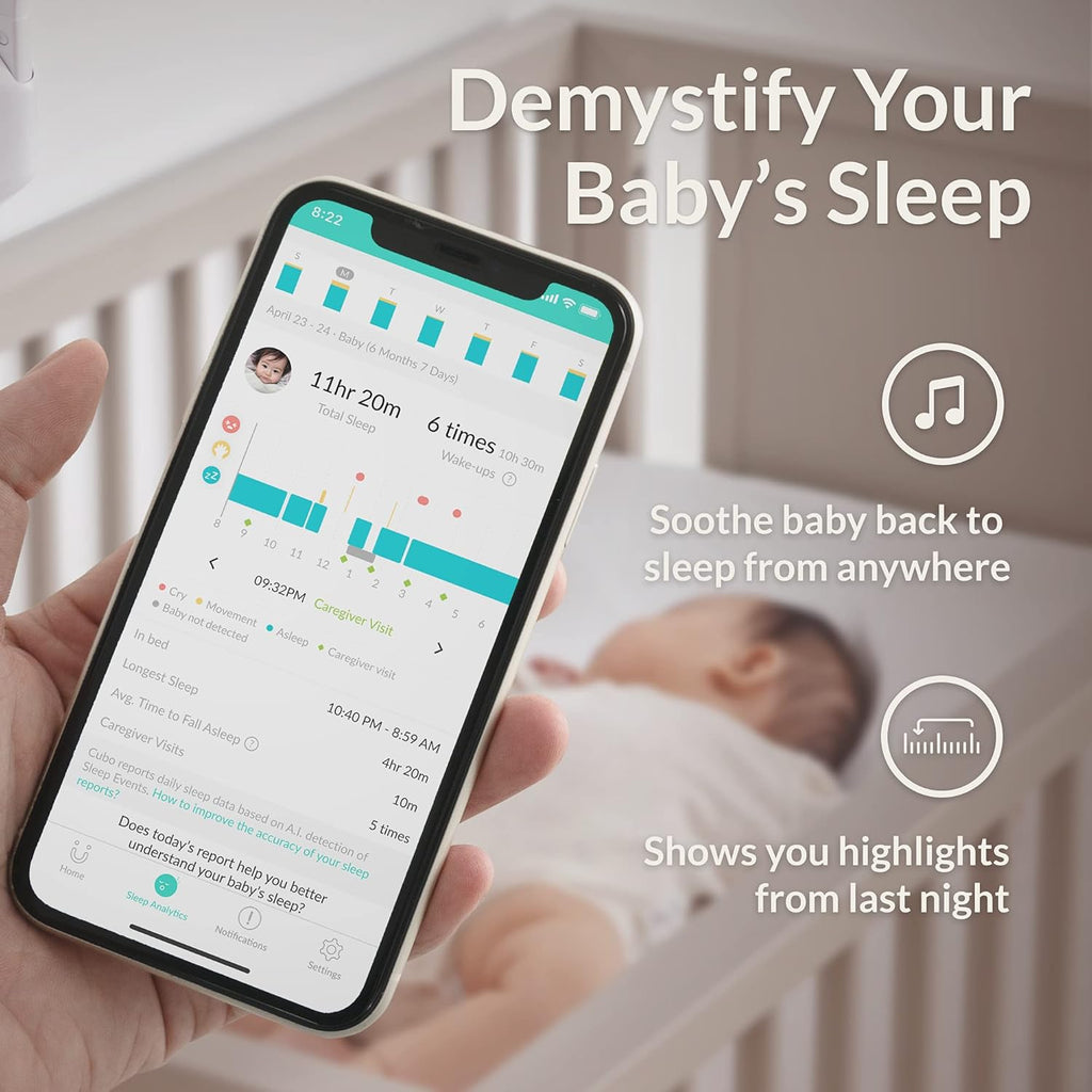 Smart Baby Monitor with HD Night Vision Camera and Two-Way Audio R272