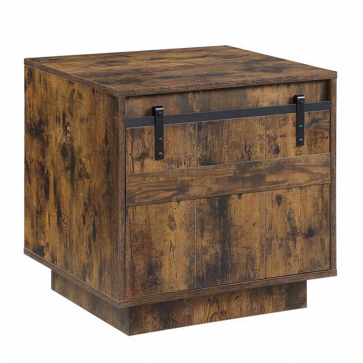22 in. Rustic Oak Cabinet End Table K227660