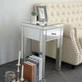 Mirrored End Table with Drawer A545