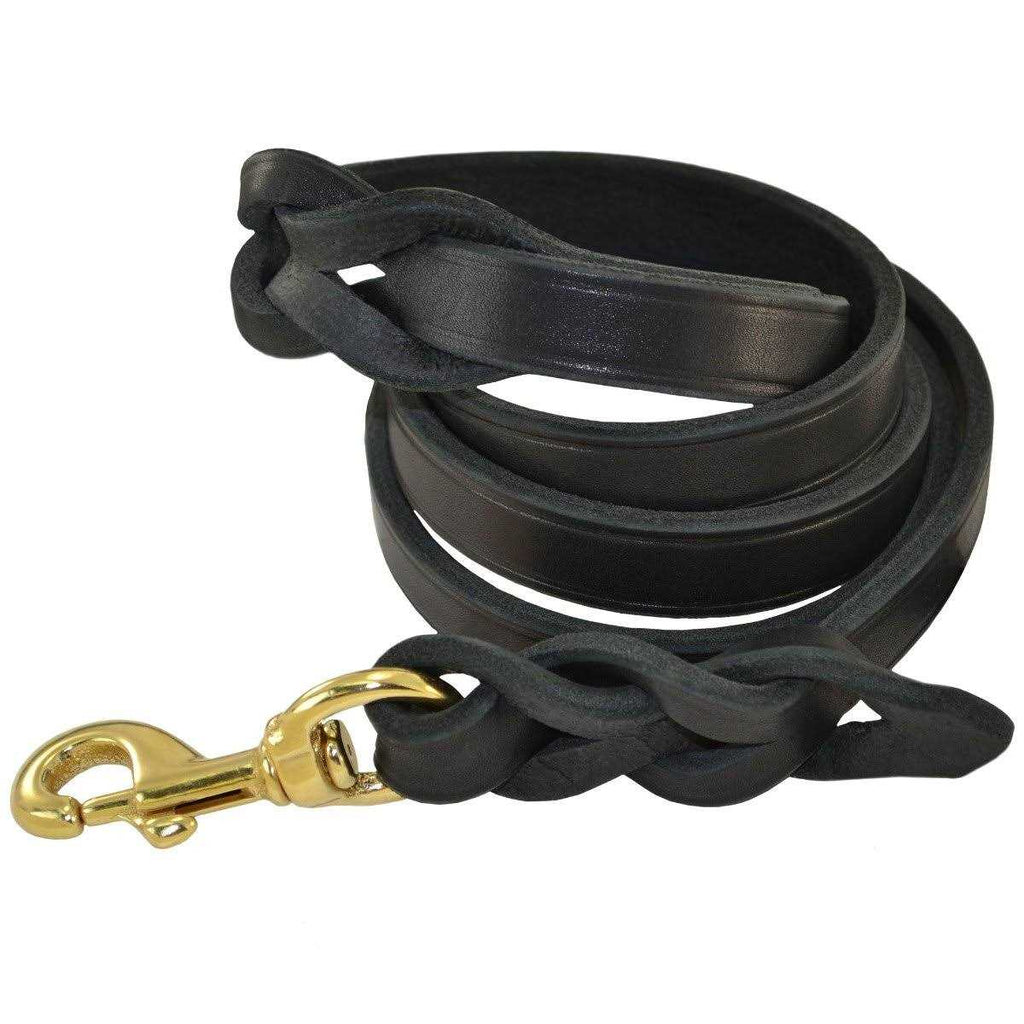 Braided Leather Leash O789