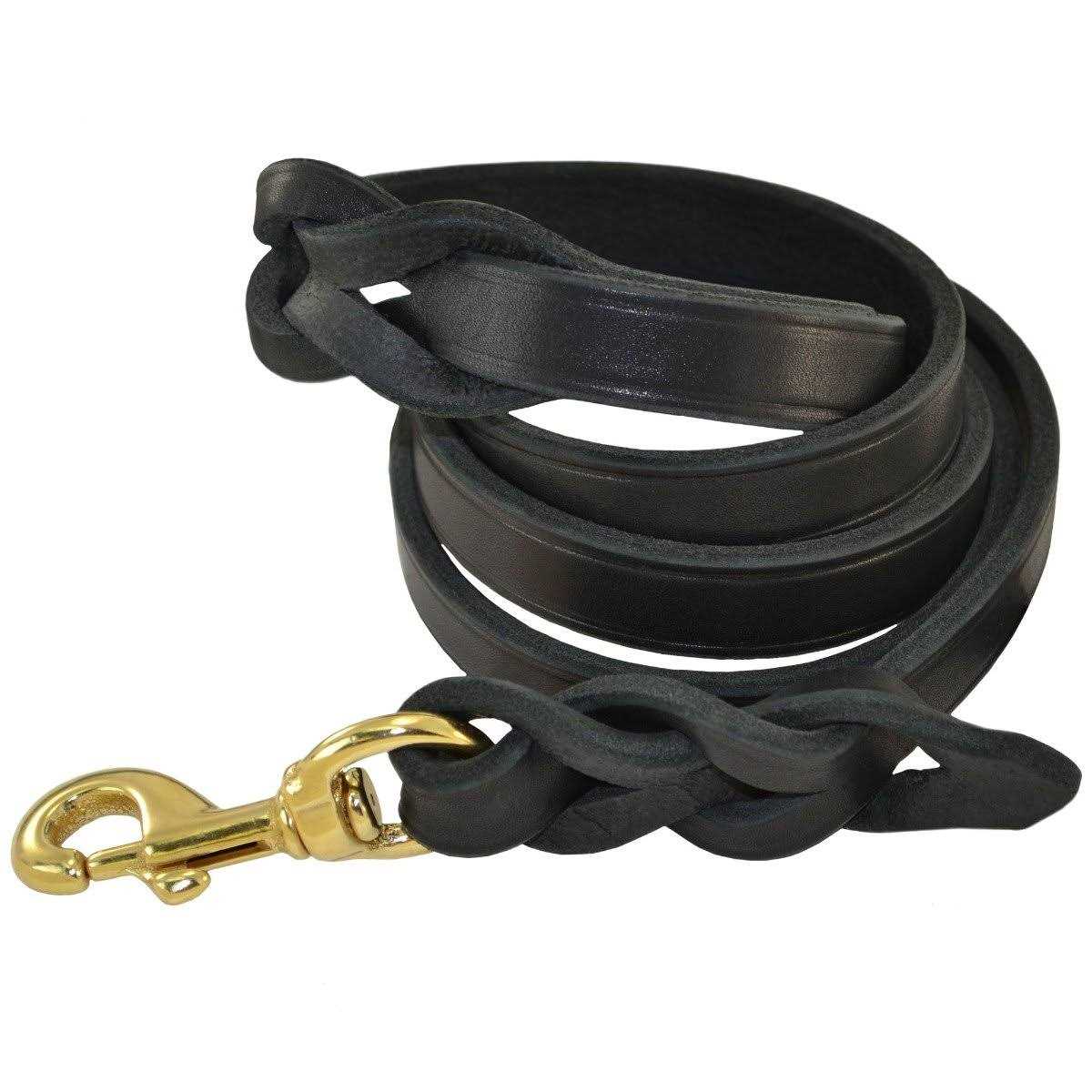 Braided Leather Leash O789