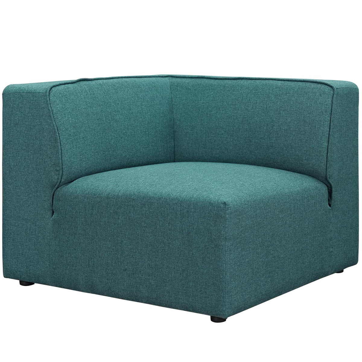 Teal Upholstered Fabric 7 Piece Sectional Sofa Set K4188
