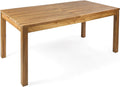 Teak Finish Acacia Wood Outdoor Dining Table D215470