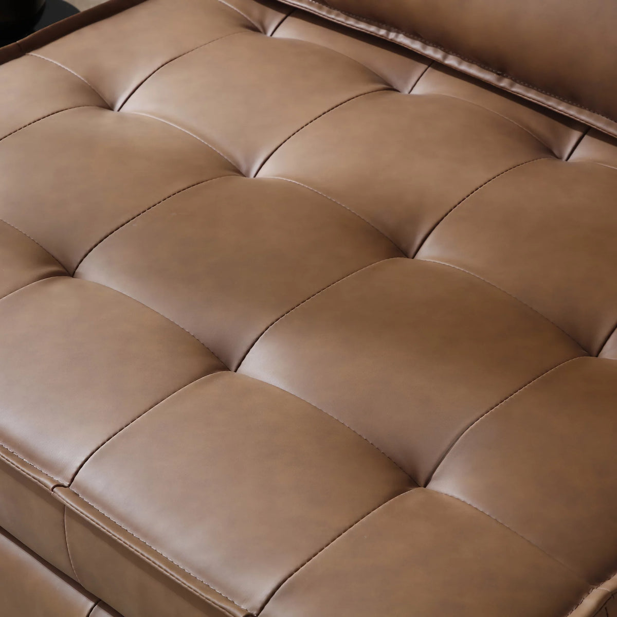 Faux Leather Ottoman Sofa Bed F702499