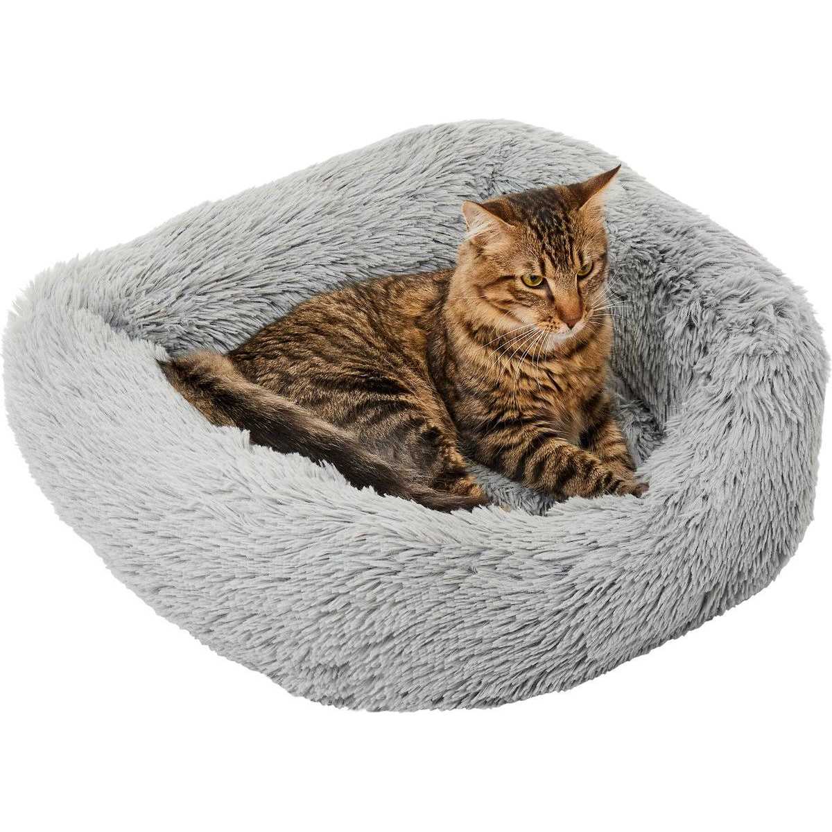 Orthopedic Rectangular Bolster Cat Dog Bed with Removable Cover P390586