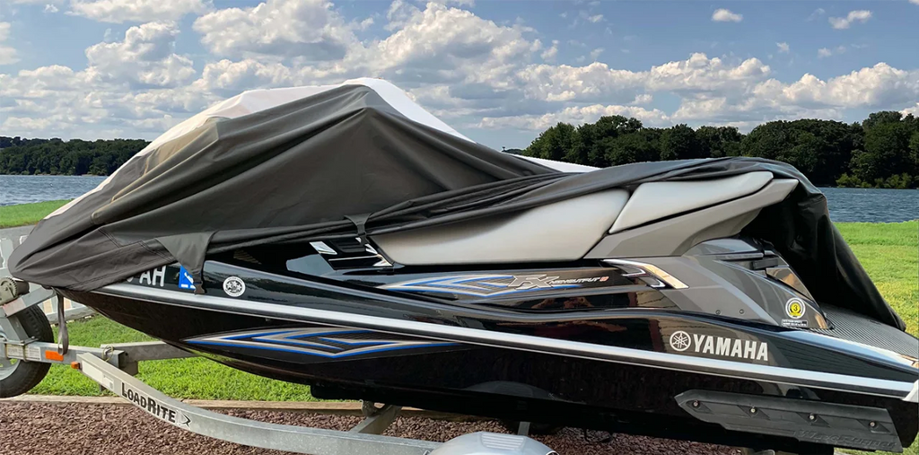 Heavy-Duty Jet Ski Cover for Yamaha Wave Raider 700 1994-1997, 2 Seater G699975