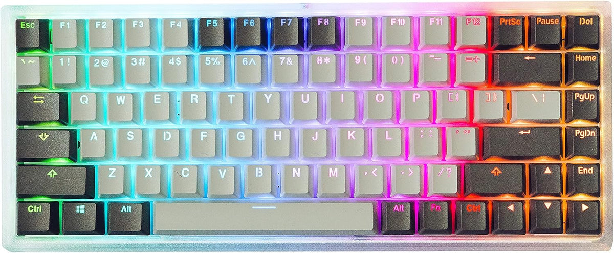 Hot Swappable Mechanical Keyboard 84-Key RGB Backlit Translucent ABS Case U568