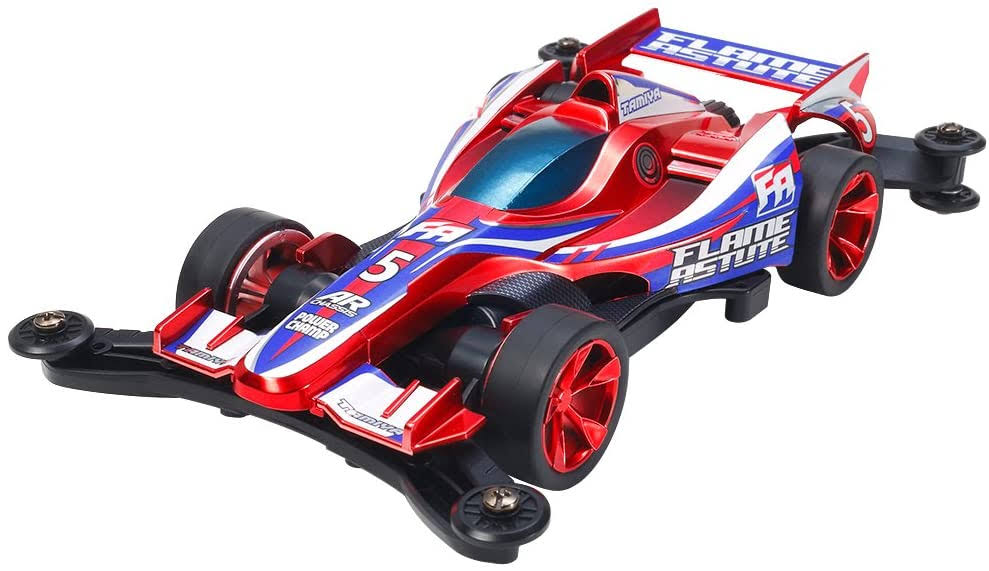 Mini 4WD Frame Astute Red Metallic with Carbon Reinforced Wheels S849