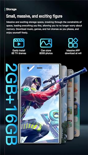 Mini Smartphone Android 3.0 inches Touch Screen 2gb ram 16gb ram Black A386944