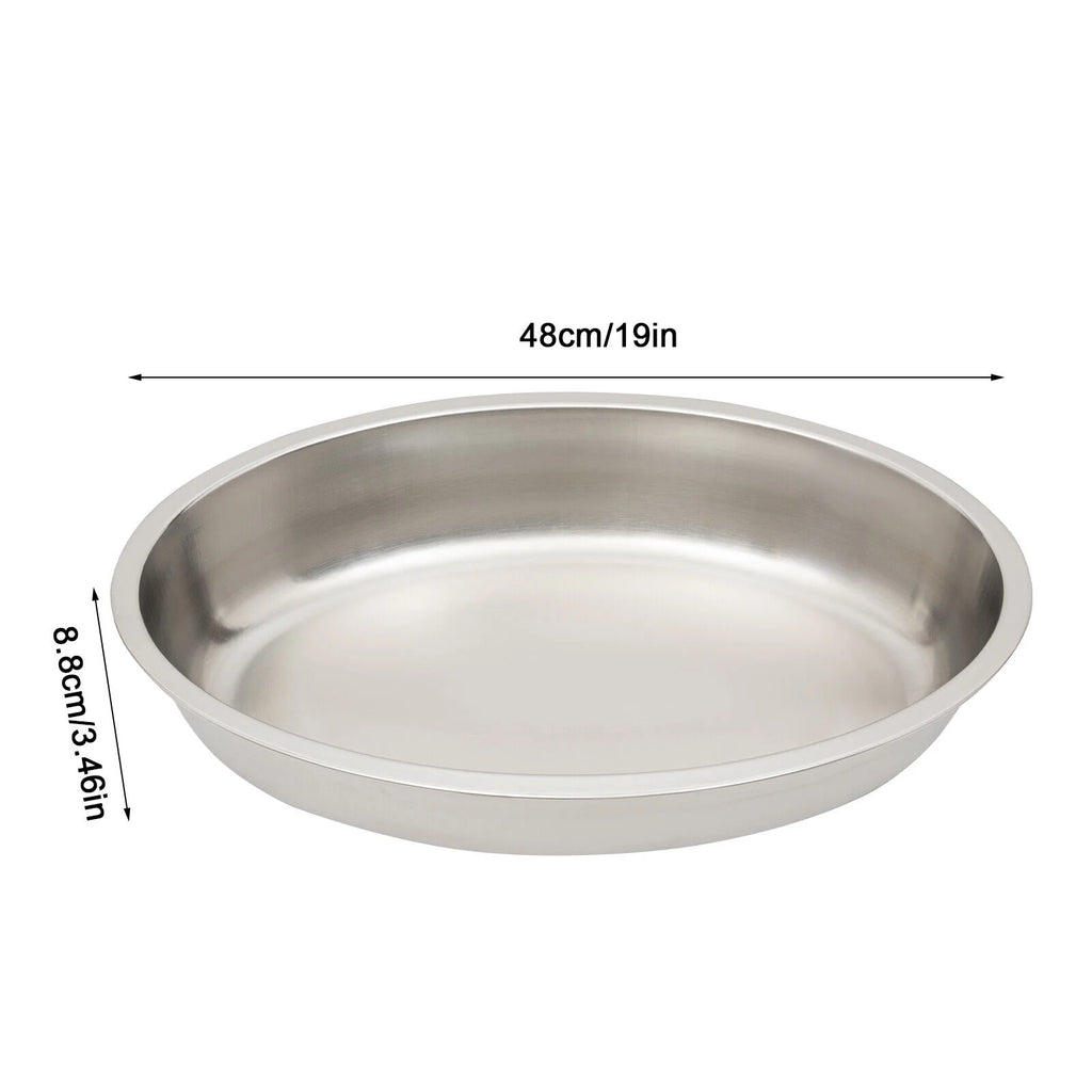 5.5L Stainless Steel Oval Chafing Dish with Lid P475