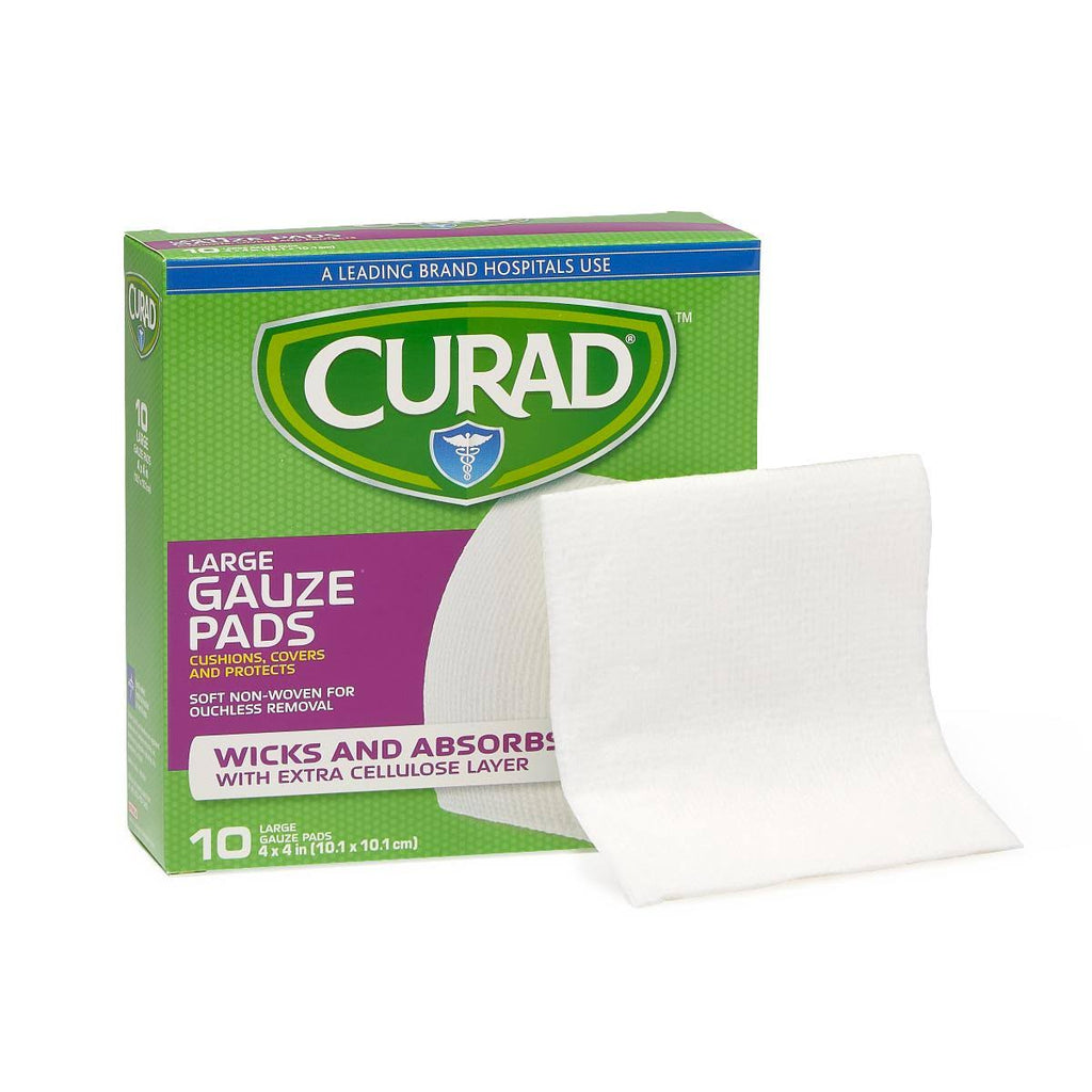 Sterile Nonwoven Gauze Pads 4inx4in 10 CT I709123