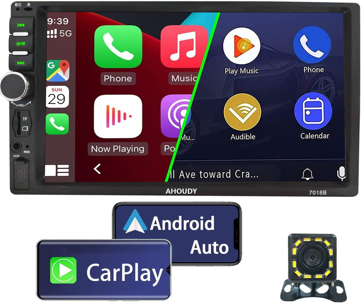 Double Din Car Stereo with Bluetooth and Backup Camera D259