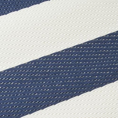 Teal & White 9 x 12 ft Waterproof Reversible Outdoor Camping Rug D55050