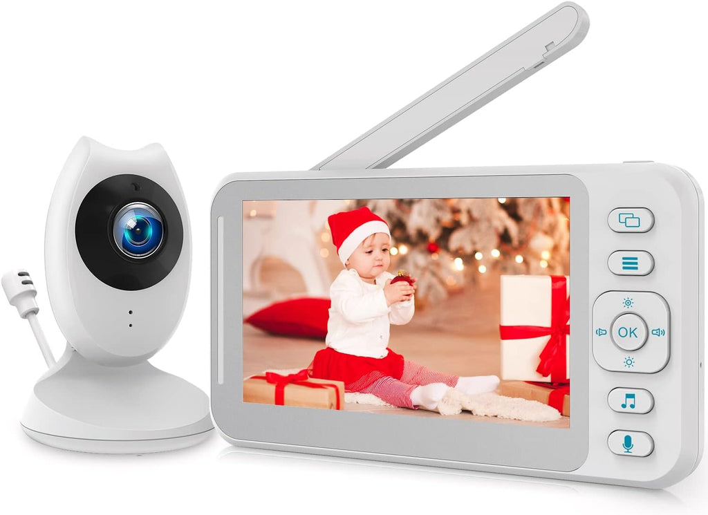 Video Baby Monitor with Camera and Audio, 4.3 inch, Night Vision, 2-Way Audio, Temperature Sensor X330