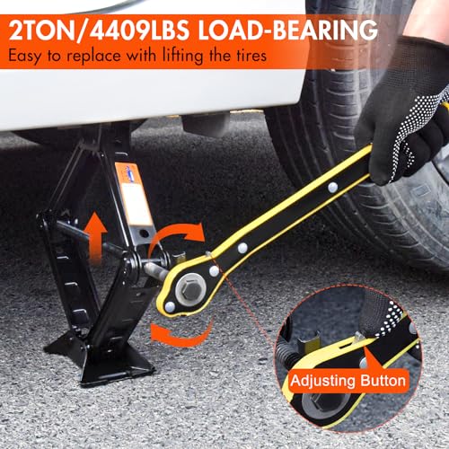 2 Ton Scissor Car Jack Kit with Lug Wrench M613831