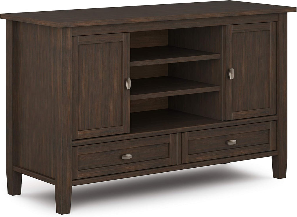 Black 47 inch Wide Solid Wood TV Media Stand B513930