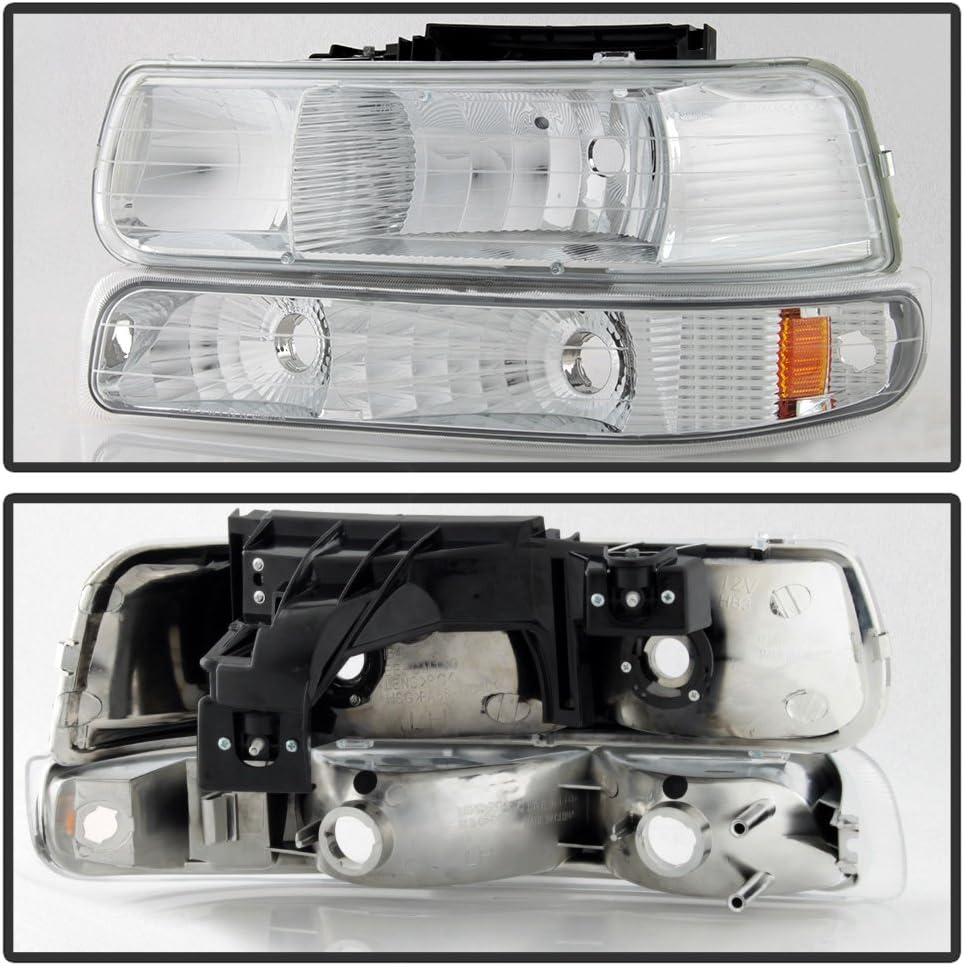 Clear Headlights with Amber Reflector U8364