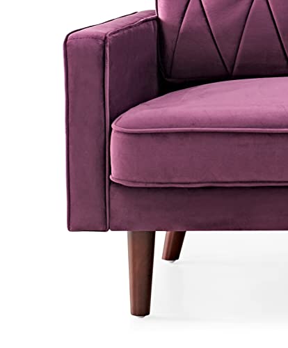 Tufted Velvet Couch, 57.5'' Wide Loveseat F9666