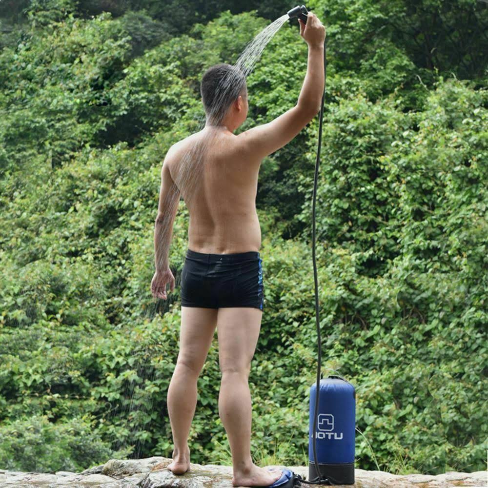 11L PVC Inflatable Portable Camp Shower Blue T817281