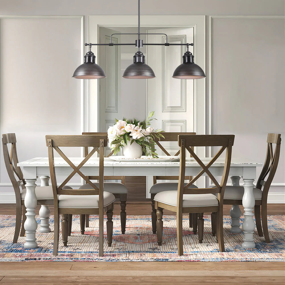 3-Light Kitchen Island Linear Industrial Pendant G155745