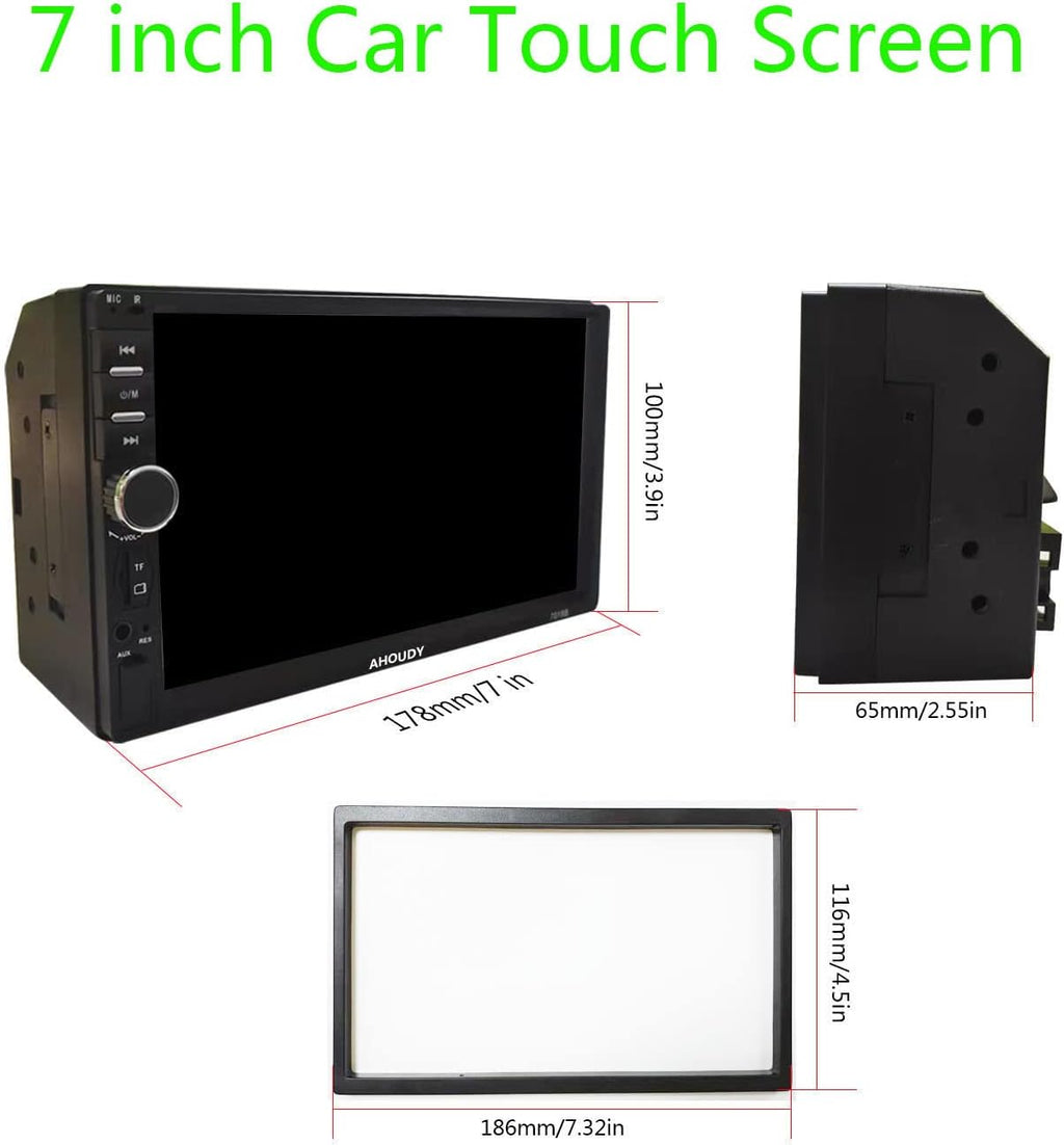 Double Din Car Stereo with Bluetooth and Backup Camera D259