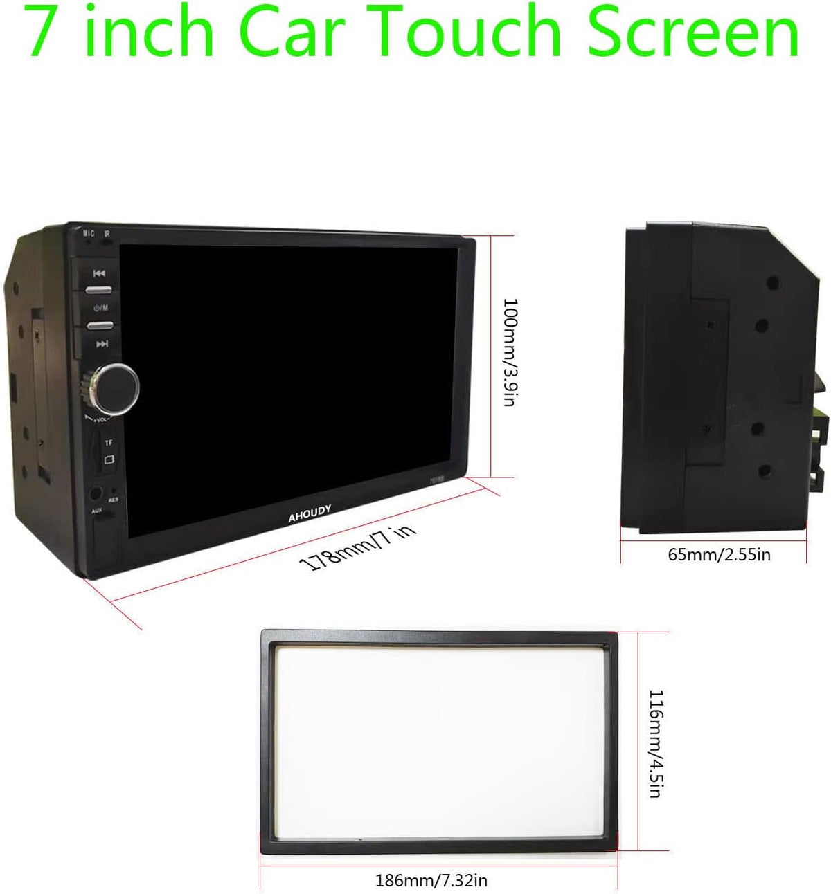 Double Din Car Stereo with Bluetooth and Backup Camera D259