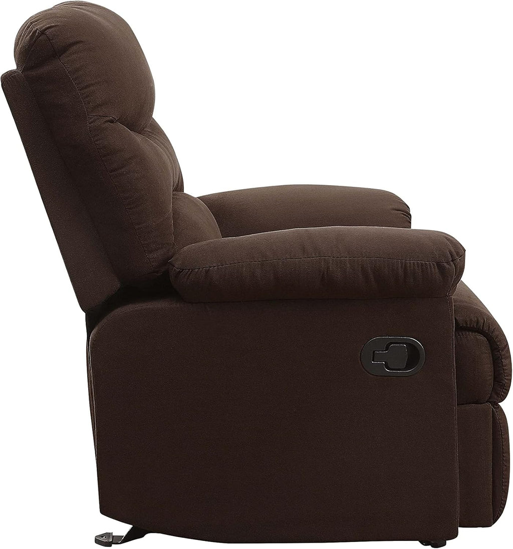 Chocolate Microfiber Recliner Q154