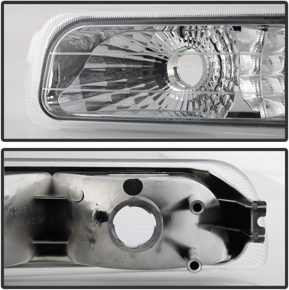 Clear Headlights with Amber Reflector U8364