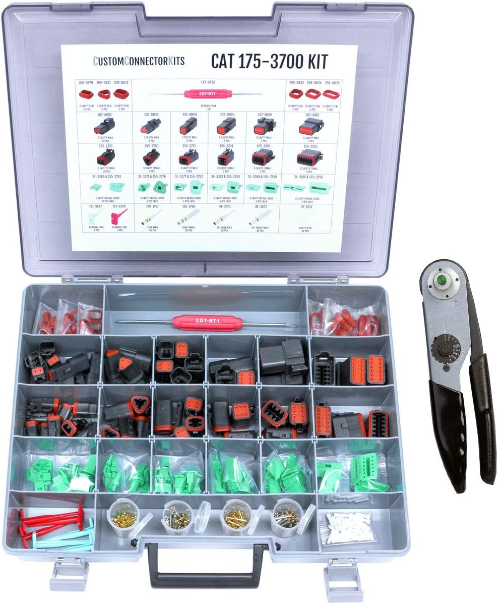 Field Service Kit with Crimp Tool for 22-12 AWG Connectors C3174