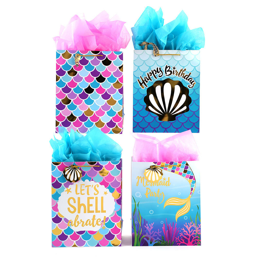 7 x 9 in. Mermaid Party Gift Bags - Case of 180 L723